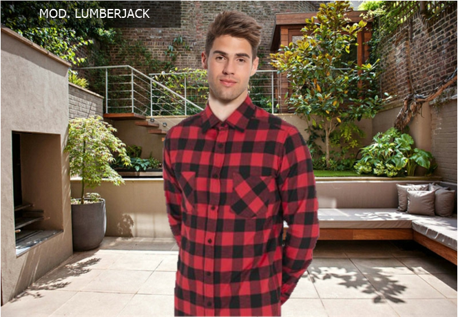 Camisa, camisa de caballero modelo MOD. LUMBERJACK.