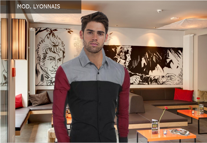 Camisa, camisa de caballero modelo MOD. LYONNAIS.